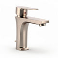 Grifo de lavabo de acero inoxidable cepillado 20 x 10 x 15cm con monomando
