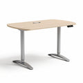 Mesa de trabajo ajustable de altura con superficie en madera de 120 x 60 x 75cm